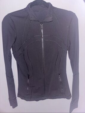 lululemon athletica Black Varsity-Style Zip Jacket